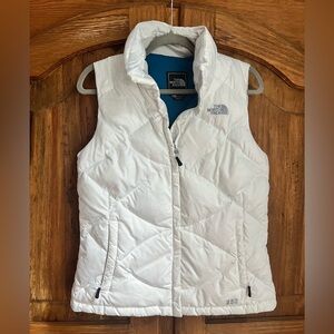 The North Face White Puffer Vest size Med